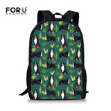 Bernese Mountain Dog School Shoulder Bag for Teenage Girls