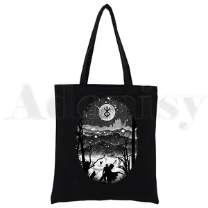 Berserk Guts Swordsman Gatsu Zodd Canvas Print Shopping Bags Girls Life