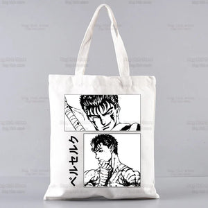 Berserk Guts Shopping Bag Tote Mythology Warrior Anime Jute Fabric