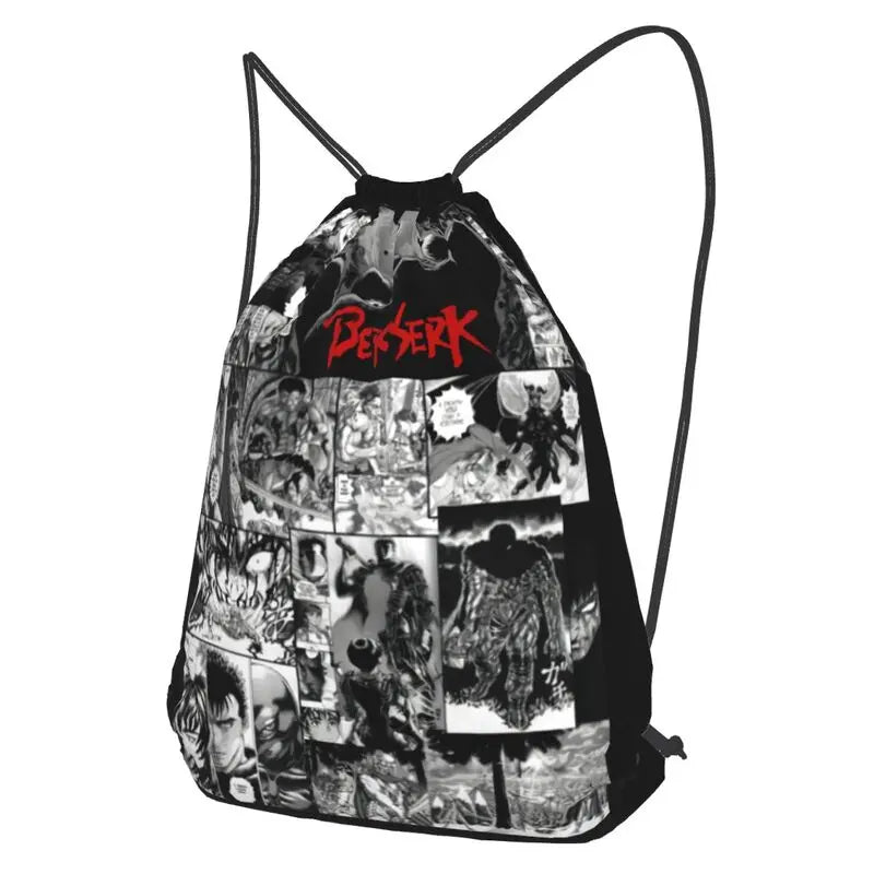 Berserk Manga Guts Berserker Armour Drawstring Backpack
