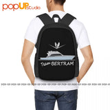 Bertram Yachts 60 Team Backpack Large Capacity Print Training Sports Bag