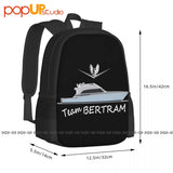 Bertram Yachts 60 Team Backpack Large Capacity Print Training Sports Bag