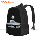 Bertram Yachts 60 Team Backpack Large Capacity Print Training Sports Bag