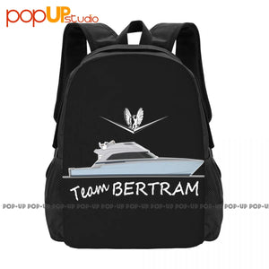 Bertram Yachts 60 Team Backpack Large Capacity Print Training Sports Bag