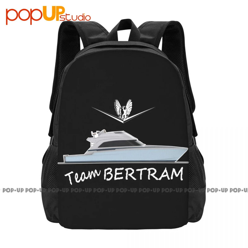 Bertram Yachts 60 Team Backpack Large Capacity Print Training Sports Bag