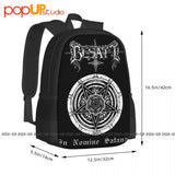 Besatt In Nomine Satanas S Backpack Large Capacity Print Softback