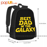 Dad In The Galaxy Space Backpack Large Capacity Shoe Bag Gymnast Bag Bags