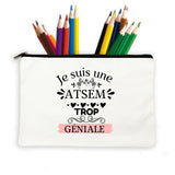 French Print Pencil Case Large Capacity School Supplies
