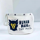 Monkey Head Print Shoulder Messenger Bag Vintage Canvas Bag