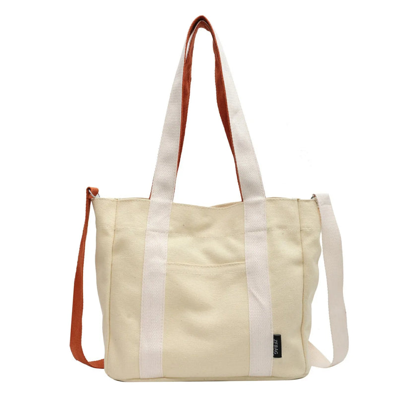 Canvas Shoulder Bag Women Casual Travel Messenger Bag