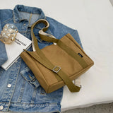 Canvas Shoulder Bag Women Casual Travel Messenger Bag