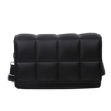 Checkered Flap Leather Crossbody Bags for Women