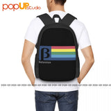 Betamax Video Format 1980's Backpack Large Capacity Gym Storage Bag