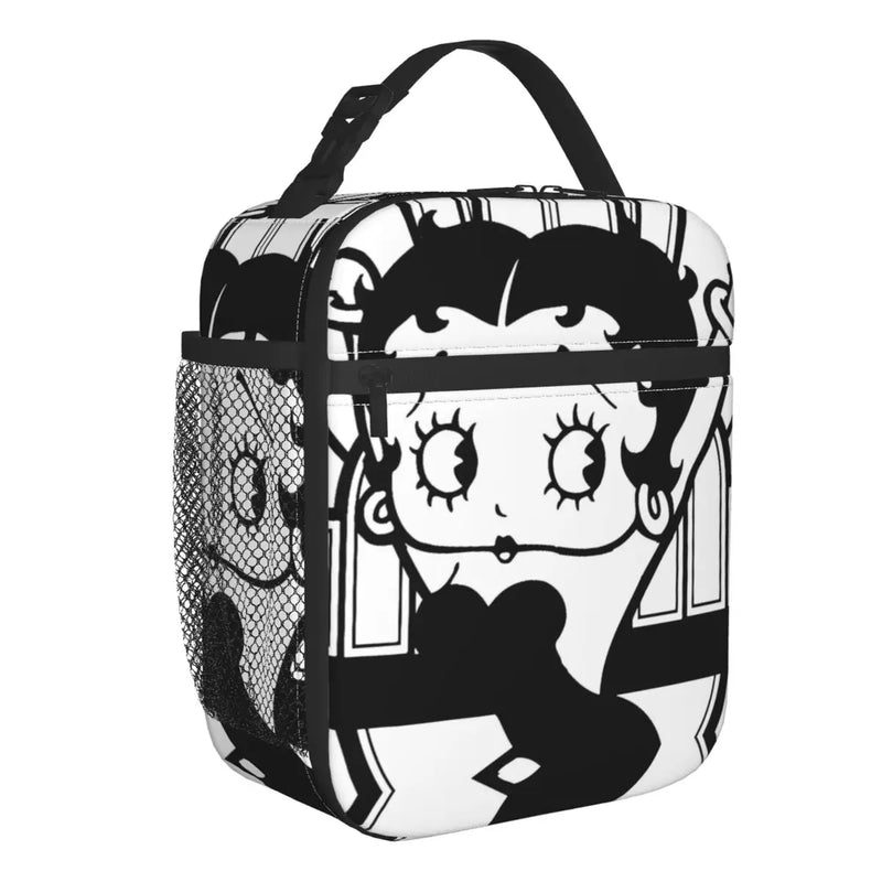 Betty Boops Insulated Lunch Bags for Women Portable Thermal Cooler Food Lunch