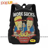 Bevis And Butthead Work Sucks Backpack Large Capacity