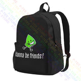 BFDI Battle For Dream Island Leafy Youth Large Capacity Backpack