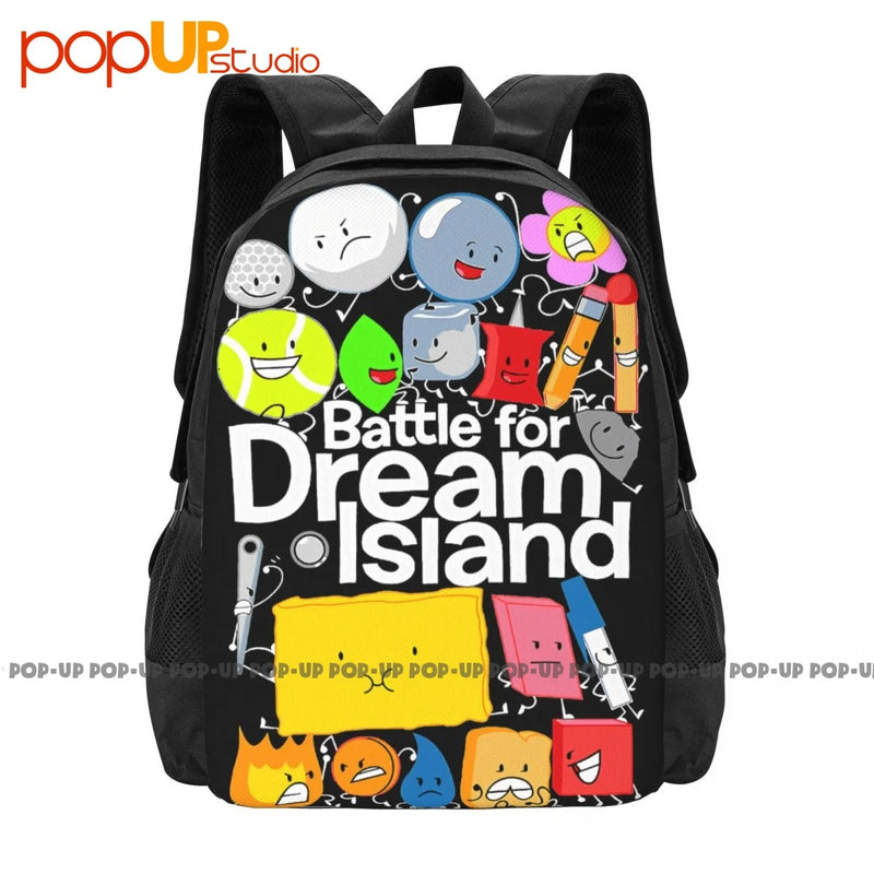 Bfdi Poster Battle Dream Island Backpack Large Capacity Shopping Bag