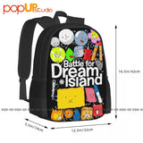 Bfdi Poster Battle Dream Island Backpack Large Capacity Shopping Bag
