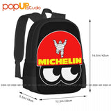 Bibendum Tires Auto Racing Driver 01 Backpack Large Capacity Beach Bag