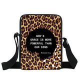 Bible Verse Shoulder Bag Floral Messenger Crossbody Gift