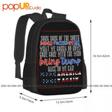 Biden All What We Gonna Do Bow Make American Great Again Backpack
