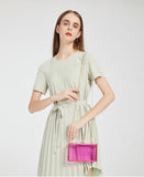 Transparent Chain Box Shoulder Bag Women Clutch Crossbody Bag