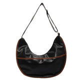 Vintage Brown Hobo Totes Large Capacity Zip Shoulder Bag