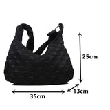 Women's Large Shoulder Bag Down Feather Messenger Bag
