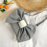 Big Bow Shoulder Bags Women Underarm Sweet All-match