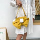 Big Bow Shoulder Bags Women Underarm Sweet All-match