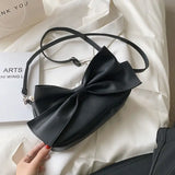 Big Bow Shoulder Bags Women Ins Sweet Pearls Streetwear Handbag