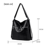 Big Capacity PU Leather Handbag Ladies Party Tote Shoulder Bags