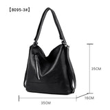 Big Capacity PU Leather Handbag Ladies Party Tote Shoulder Bags