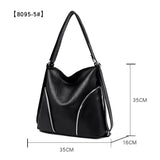 Big Capacity PU Leather Handbag Ladies Party Tote Shoulder Bags