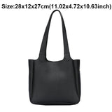 Big Capacity Casual Shoulder Bags Tote INS Black/Beige Solid Female Bags