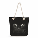 Cartoon Cat Big Capacity Handbag Tote Bag for Women