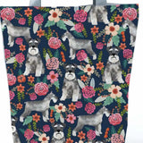 Dog Print Lady Shoulder Pouch Handheld Zipper Tote