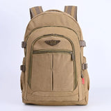 Big Capacity Men Backpack Laptop 16 Inch Canvas School Bags Teen College Student