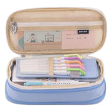 Big Capacity Pencil Case | Cute Macaron Matching Large Pencil Bag