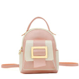 Large Women Backpack Matching Small Shoulder Bag Soft Leather Female