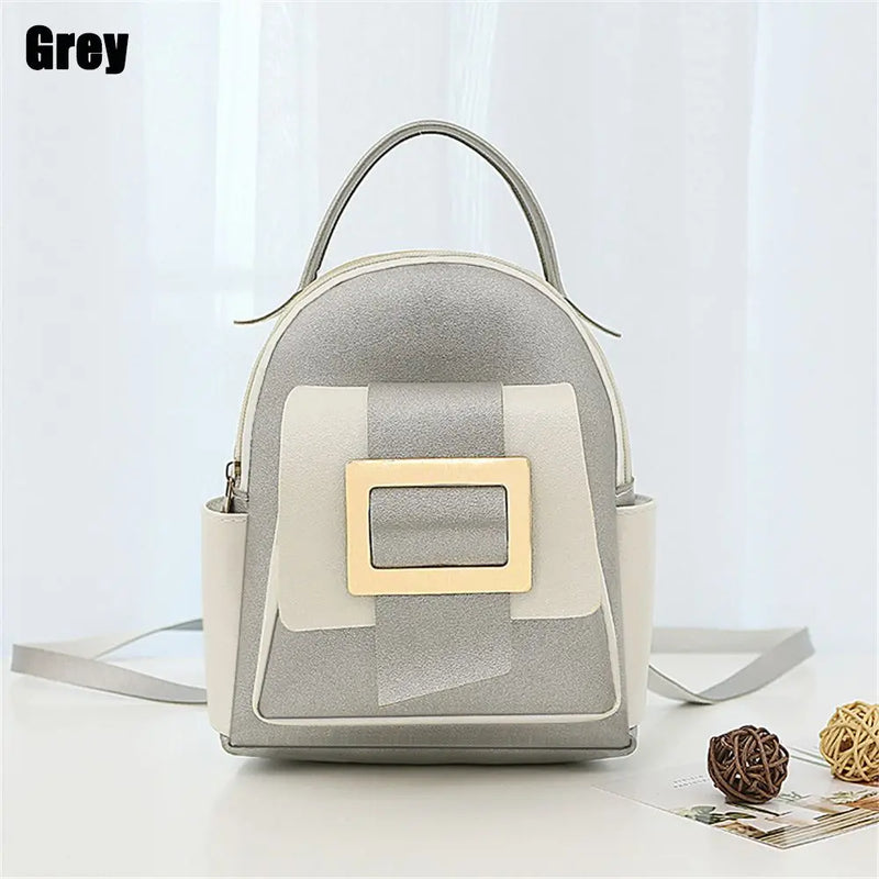 Women Backpack Set Large Capacity Soft Leather Female Shoulder Crossbody Bag