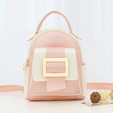 Women Backpack Set Large Capacity Soft Leather Female Shoulder Crossbody Bag