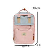 Big Capacity Nylon Laptop Backpack High School College Book Bag