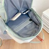 Big Capacity Nylon Laptop Backpack High School College Book Bag