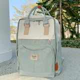 Big Capacity Nylon Laptop Backpack High School College Book Bag