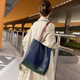 Big Capacity Women's Shoulder Bag PU Leather Casual Tote Female