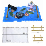 Rectangle Plate Resin Mold Fruit Disc Tea Tray UV Resin Mould Coaster Silicone M