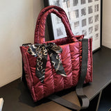 Women's Large Capacity Shopper Bag Solid Zipper Travel Tote Handbag