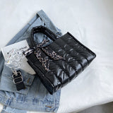 Women's Large Capacity Shopper Bag Solid Zipper Travel Tote Handbag