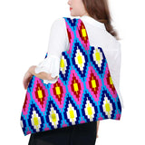 African Wax Large Tote Reusable Cotton Shopping Bag